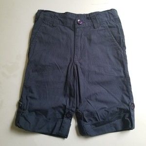Dragon and Rabbit Shorts Boys 5 Navy Blue Cuffed Adjustable Waist Knee Length